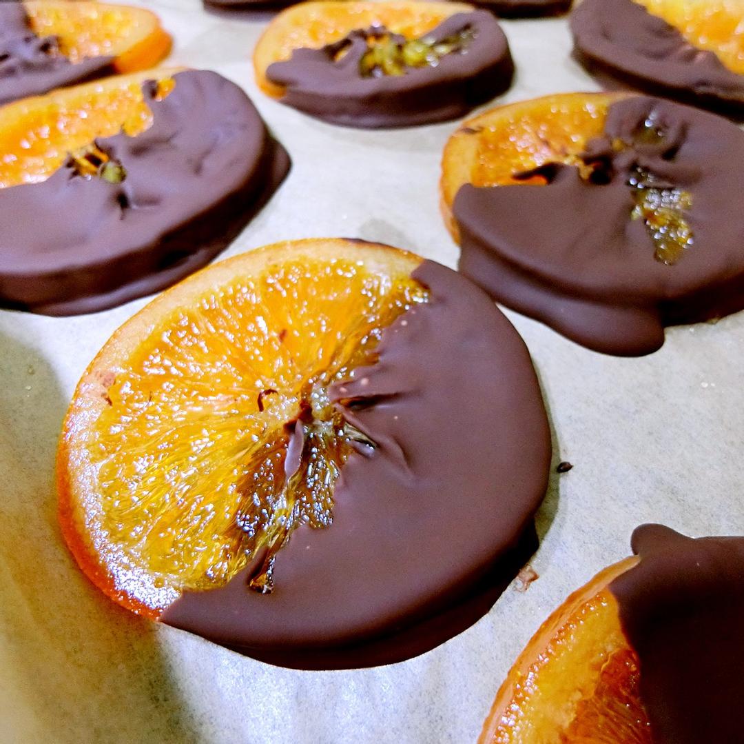 巧克力糖漬橙片 : 小鈴兒 一起做