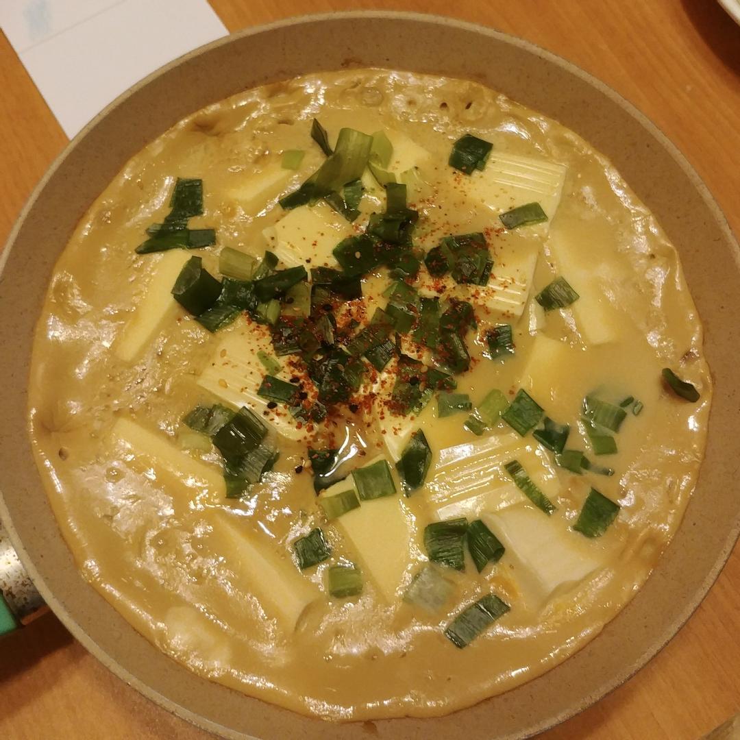 日式滑蛋豆腐(銅板料理+蛋奶素) : Ameimei Wang 一起做