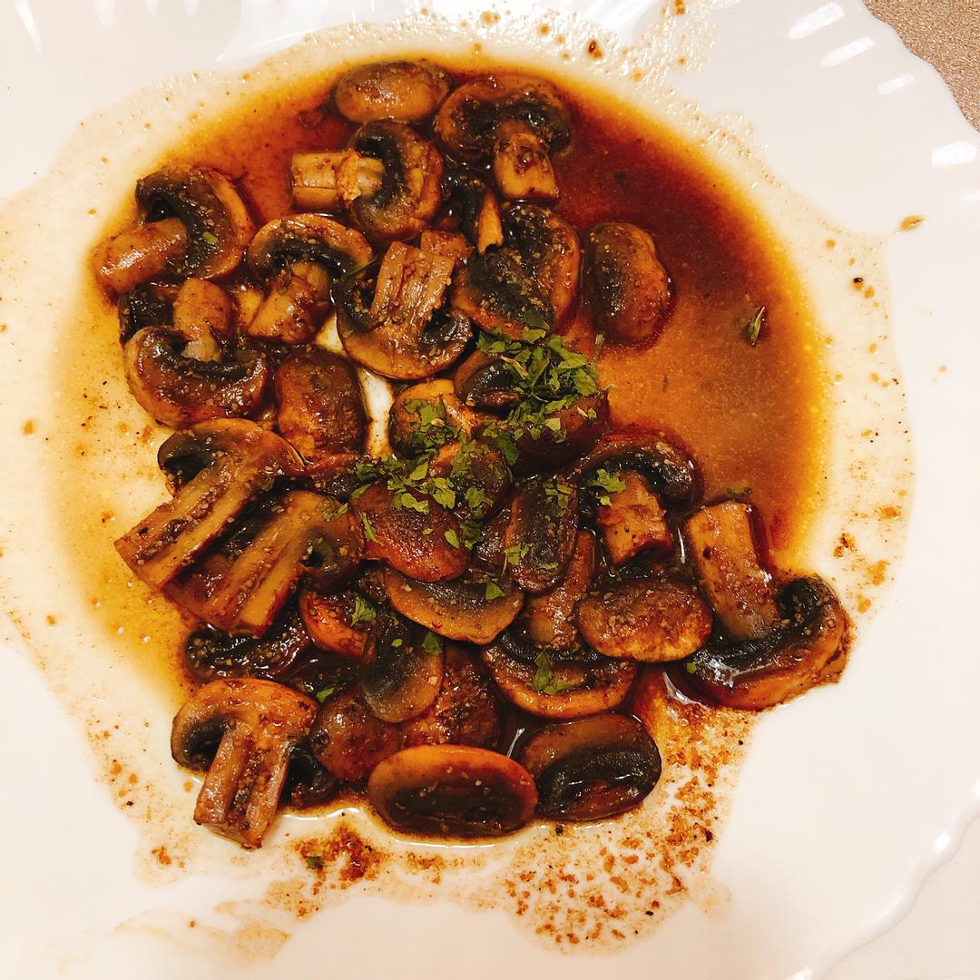低醣料理 巴薩米克醋香料蘑菇 : 羽毛的廚房 一起做