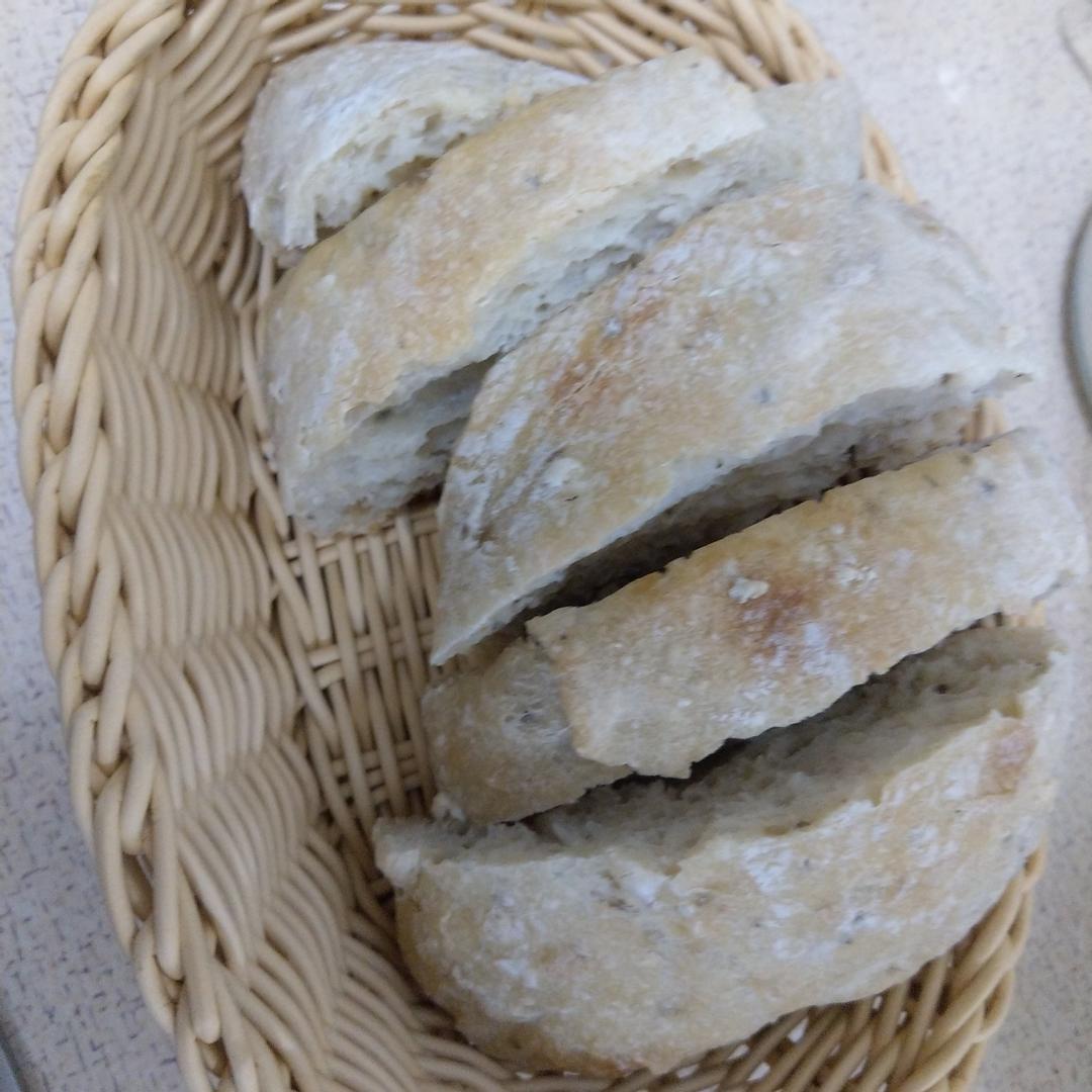 義式香料鹹麵包（免揉無糖無油低溫發酵麵團 : sabdra 一起做
