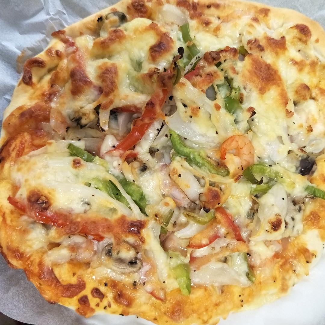 海鮮總匯披薩 : 簡居居 跟著做