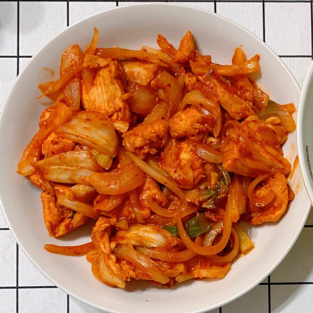 韓式泡菜炒雞 : 汪凍 一起做