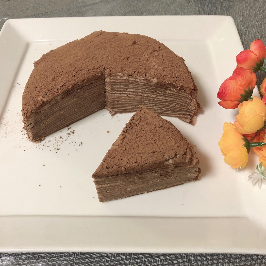 巧克力千層蛋糕 : Monica 跟著做