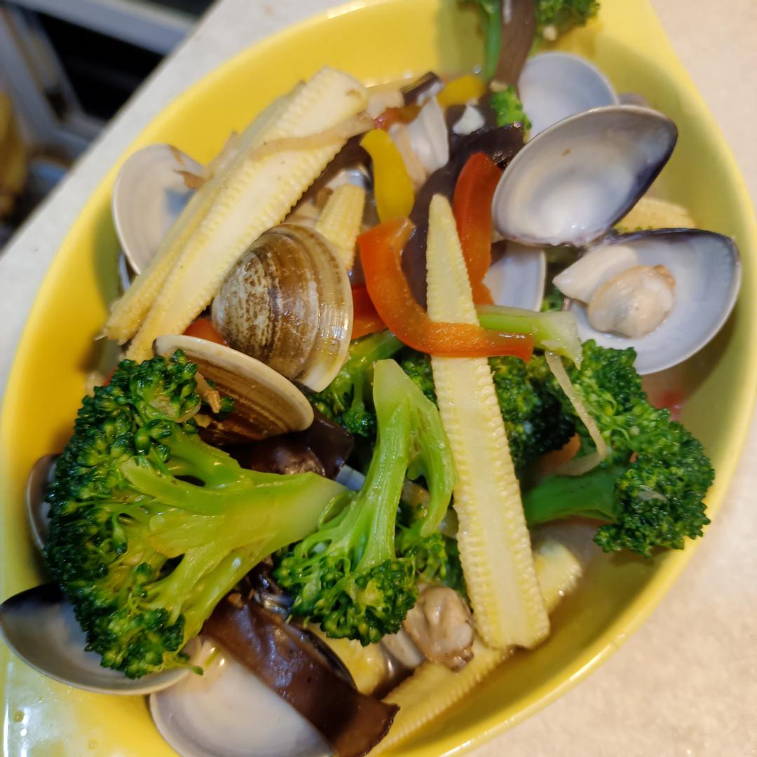 黑木耳蛤蜊燴彩色鮮蔬 : 雪莉狗 一起做