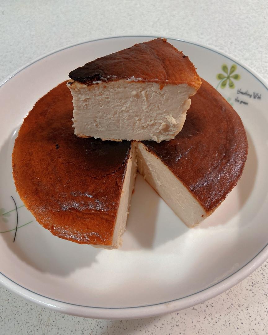 減脂版巴斯克乳酪蛋糕～氣炸鍋 : Yami Lin 一起做