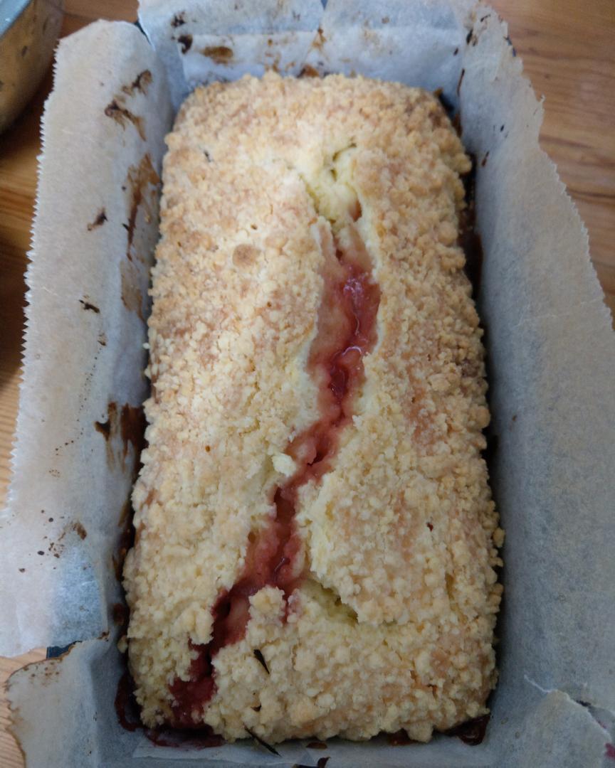 酥粒🍓草莓乳酪磅蛋糕 : sabdra 一起做
