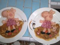雙寶媽的親子餐~愛跳泥巴坑的佩佩豬