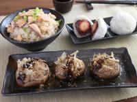 一鍋出一桌：鮭魚炊飯+香菇鑲肉+草莓大福