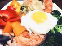 健康蔬食無油鮭魚班尼迪克蛋