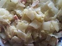 長椰菜炒豬排肉