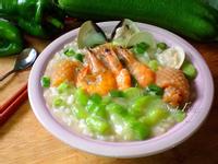 參考食譜 : 絲瓜海鮮粥