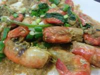 泰式綠咖哩蝦♥
