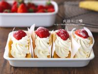 參考食譜 : 韓國流行排隊甜點。草莓蛋糕捲