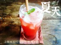夏日酸甜-紅肉李蜂蜜檸檬凍飲
