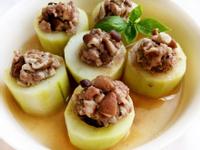 大黃瓜鑲肉〞簡易電鍋宴客菜