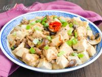 【簡易家常菜】豆腐磨菇肉末