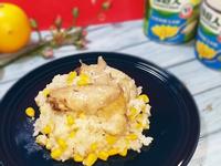 金黃玉米+香煎雞翅起司燉飯
