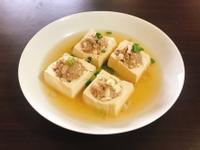 杏鮑菇肉末釀湯豆腐（電鍋料理）