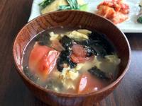 川燙肉類時適合做的蕃茄紫菜(海苔)蛋花湯