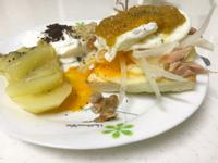 鮭魚蔬果班尼迪克蛋-橄欖油版本荷蘭醬