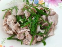 水蓮炒豬肉~簡單快速健康料理