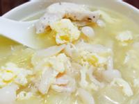 洋蔥香菇雞肉蛋花湯~簡單快速健康料理