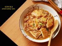 [金針菇肉末燒豆腐]簡單料理