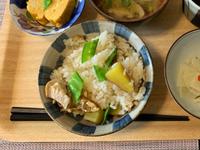 地瓜菇雞日式炊飯