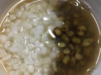 粒粒分明的綠豆薏仁湯