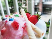 《草莓就愛鷹牌煉奶》草莓戀奶DIY-冰淇淋