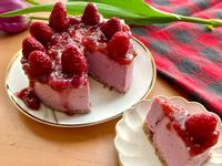 純素覆盆莓起士蛋糕（無奶蛋！）