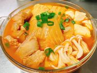 清冰箱的韓式泡菜五花肉豆腐湯