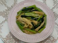 小松菜炒腐竹