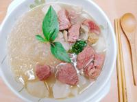 越式牛肉冬粉+燙青菜