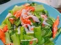 蟹肉炒刈菜