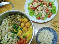 蔬菜湯底火鍋+蓮藕沙拉