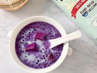 【紫薯椰汁西米露】簡易港式素食甜品