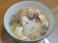 豚肉菇菇味增豆腐湯