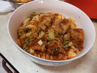 義大利麵／韓國水協魷魚蔬菜煎餅