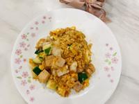低醣高蛋白——花椰菜米泡菜雞胸肉炒飯