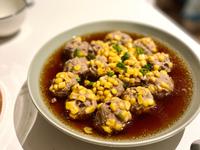 🌽 玉米粒肉丸｜電鍋料理𖤐