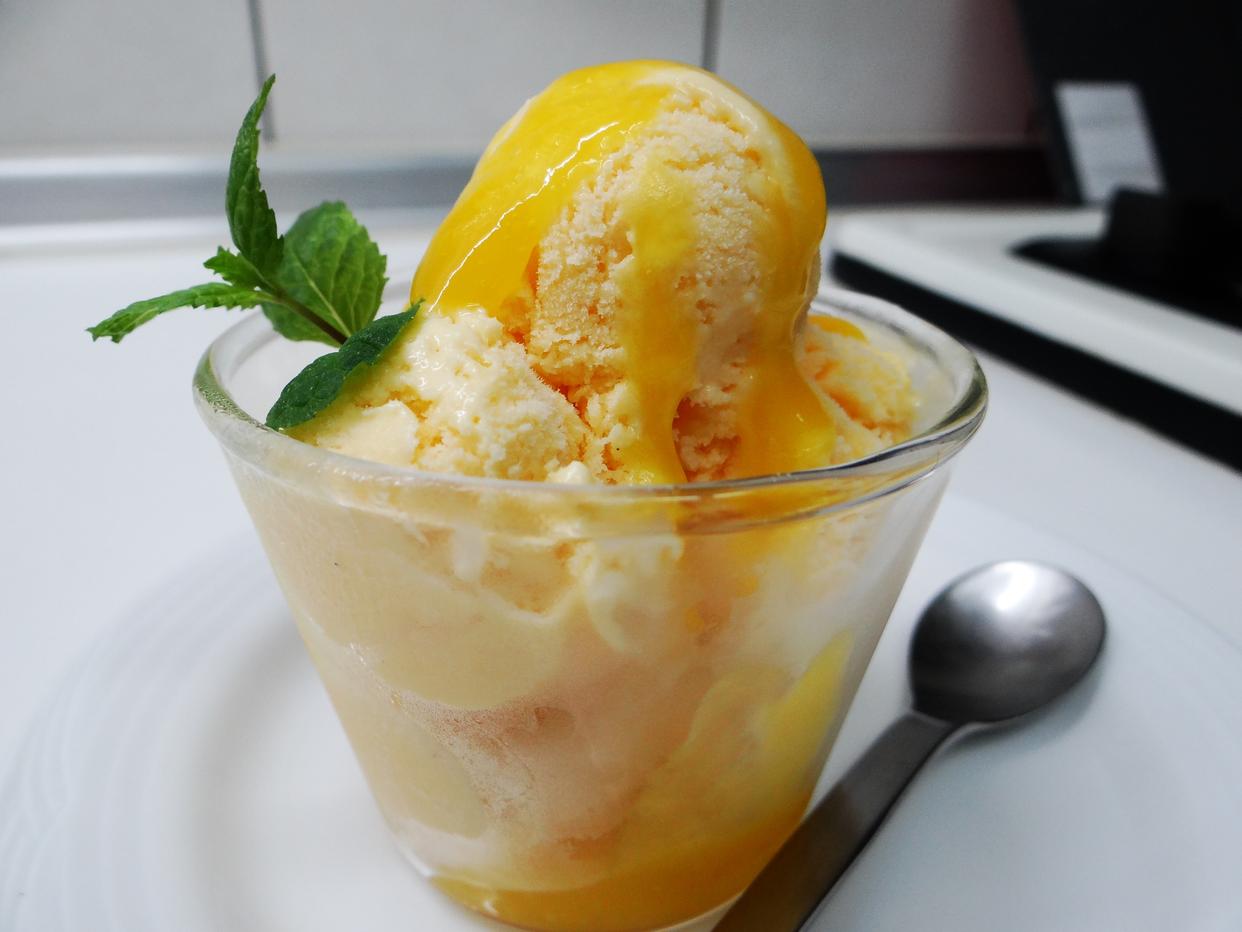 芒果冰淇淋的做法_【图解】芒果冰淇淋怎么做如何做好吃_芒果冰淇淋家常做法大全_80后妈妈菜_豆果美食